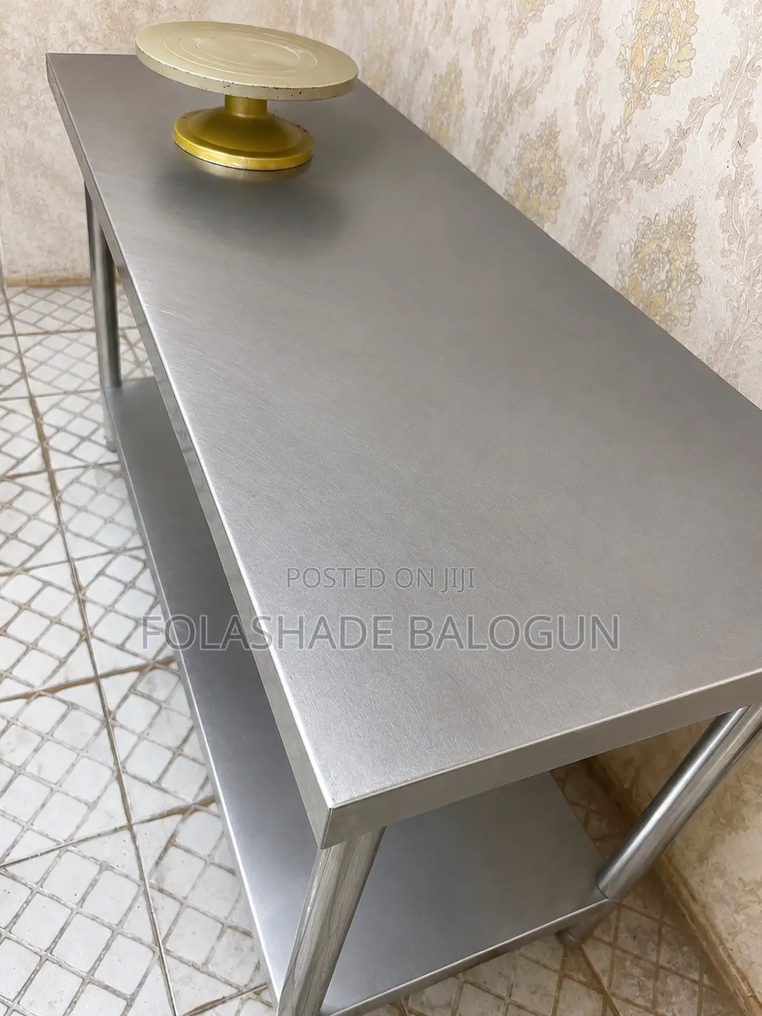 Multipurpose Stainless Steel, 2 Layers Under-Shelf Work Table