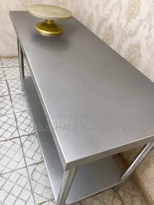 Multipurpose Stainless Steel, 2 Layers Under-Shelf Work Table