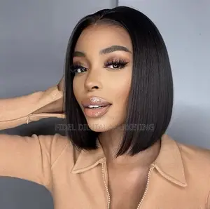 Straight Bob Cut Wig Human Hair