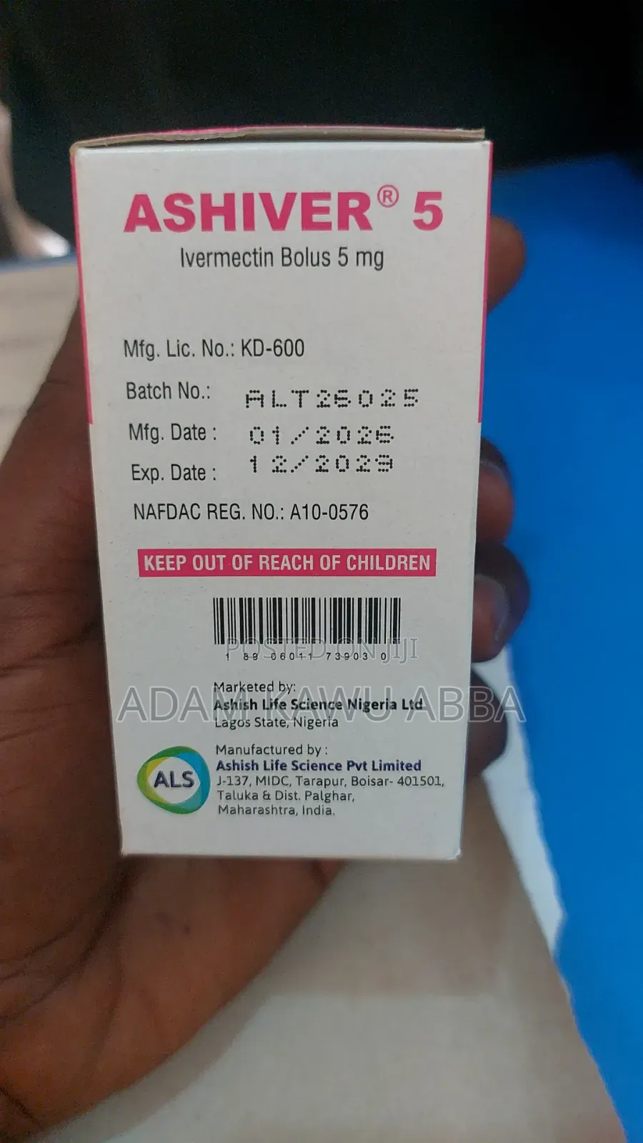 Ashiver Bolus