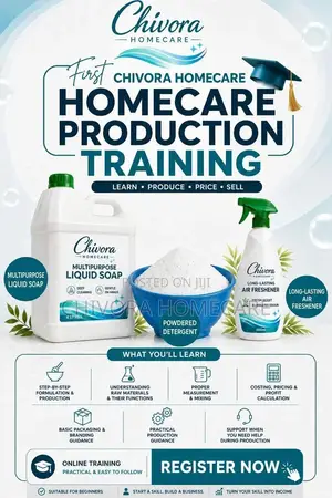 Online Homecare Production Training – Liquid Soap, Detergent and More