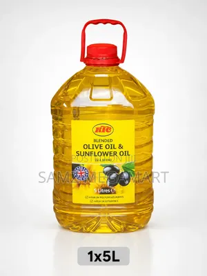 KTC Blended Olive Oil Sunflower Oil 5 Litres – Heart-Friendly Oil