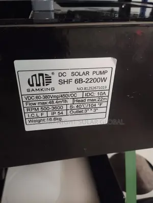 3hp 3inches DC Solar Surface Pump