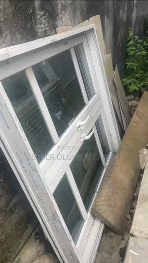 White Aluminium Glass Window Frame With Handles