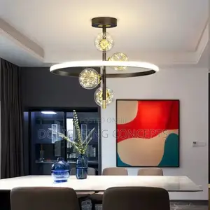 Modern Minimalist Starry Nordic Magic Bean Chandelier.