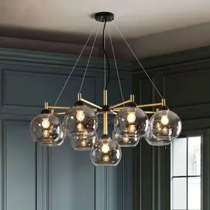 Modern Luxury Large Glass Chandelier for Living Room.