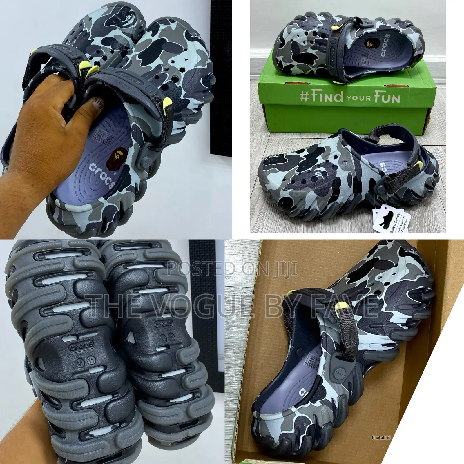 Bape Crocs _Echo Icey Ro Clog_
