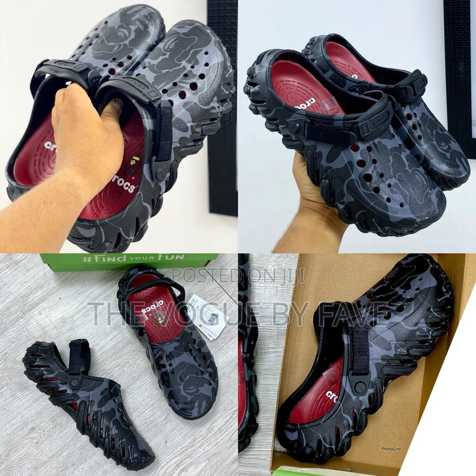 Bape Crocs _Echo Icey Ro Clog_