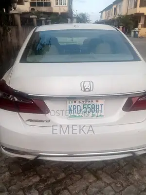 Honda Accord EX-L V-6 4dr Sedan w/Navigation (3.5L 6cyl 6A) 2014 White