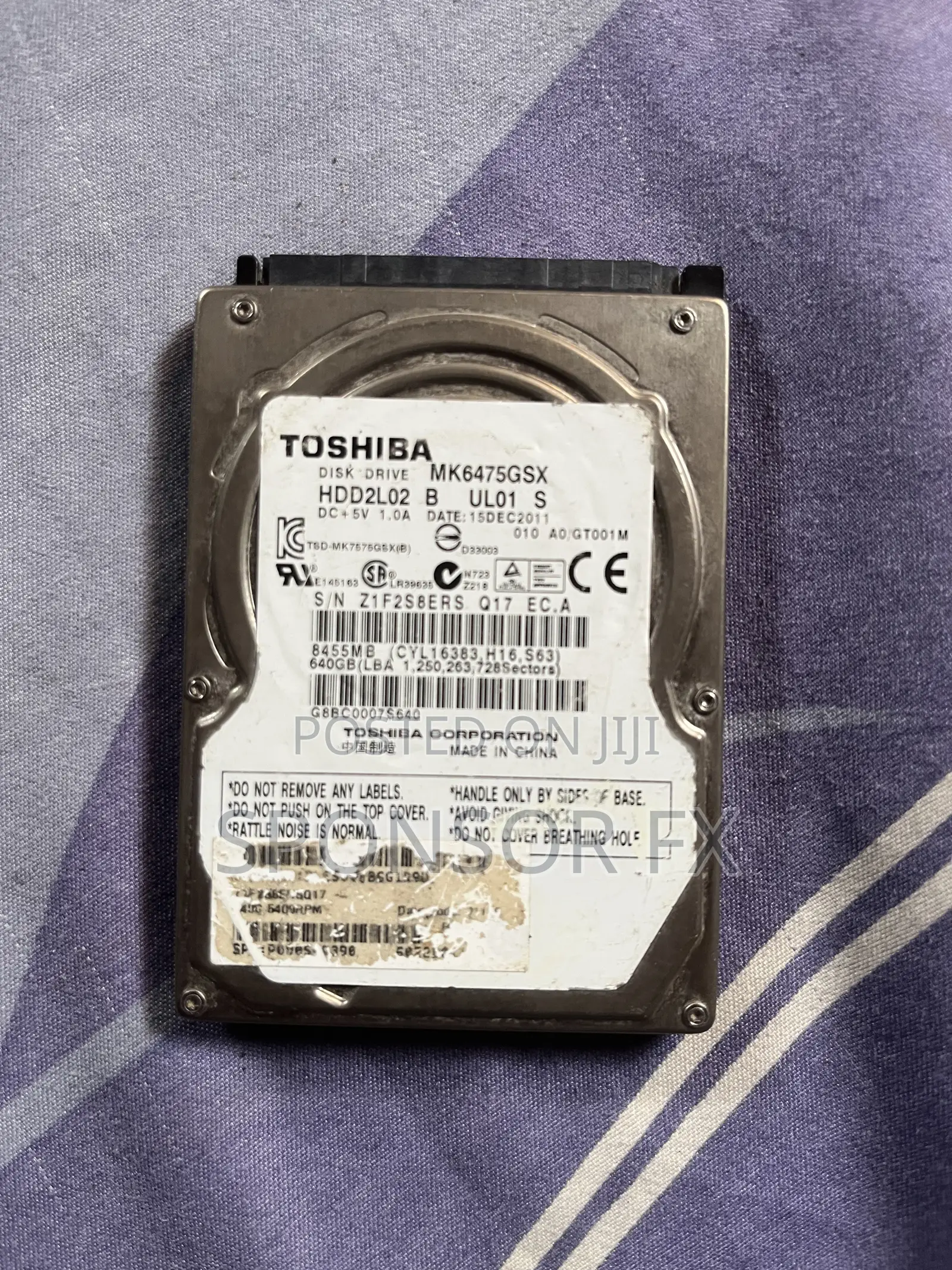 1tb, 750gig and 650gig Hard Disk With Sata Cable
