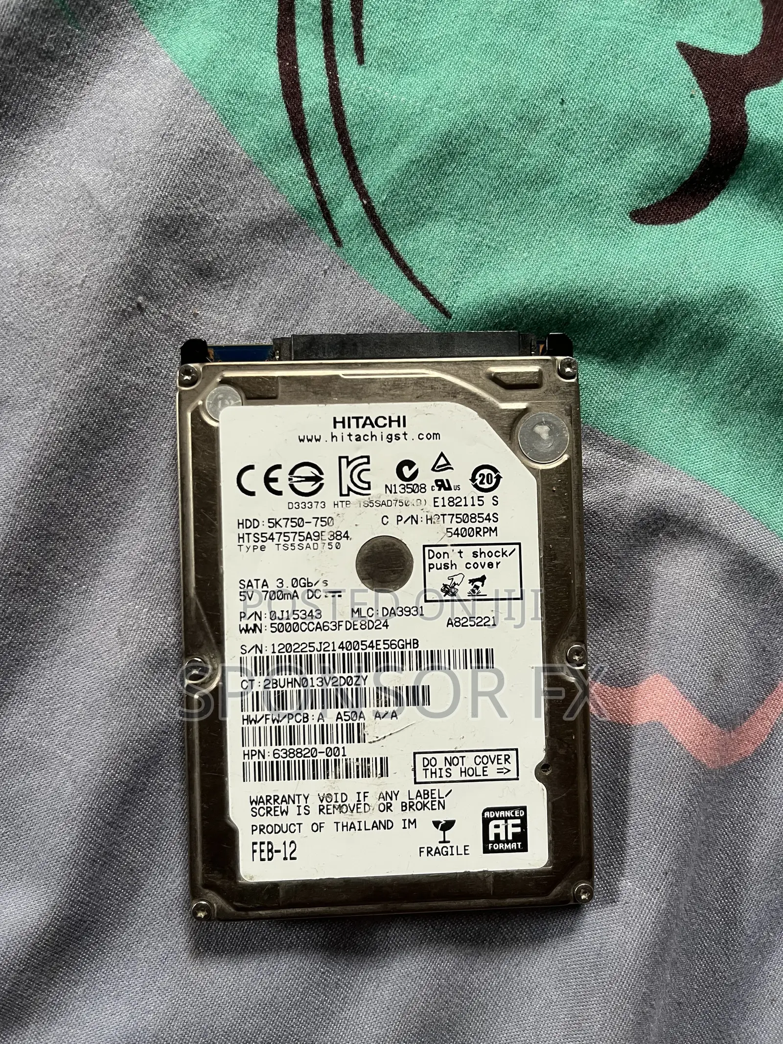 1tb, 750gig and 650gig Hard Disk With Sata Cable