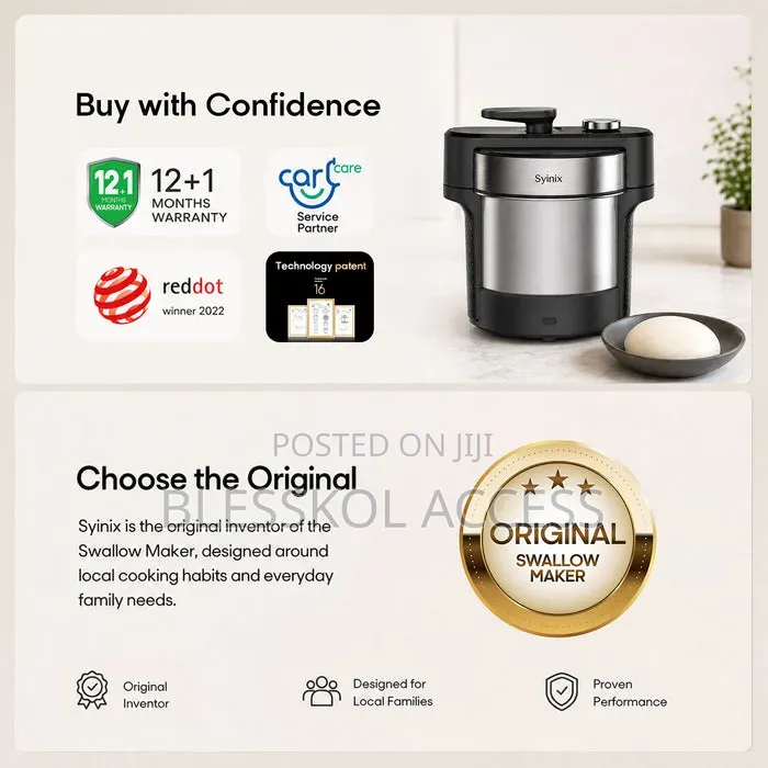 Syinix Swallow Maker Pro All-Purpose Fufu Machine