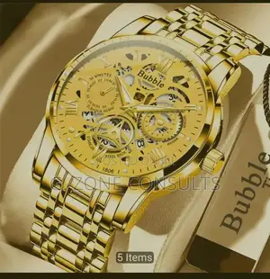 Gold Plated BUBBLE Stainless Steel Watch