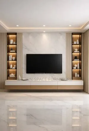 Modern TV Wall Unit Console | Custom Furniture