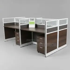 Odern 4-Seater Office Workstation Desk With Drawers