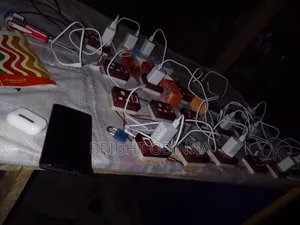 Bright City Food Stuff and Phone Charging Spot.