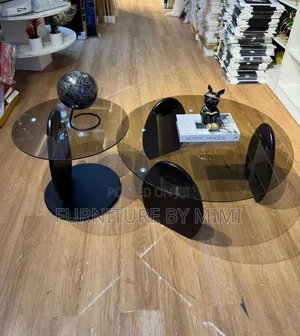 Luxury 2-in-1 Nordic Glass Center Table Set
