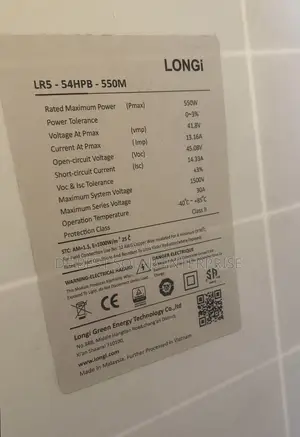 550w LONGi Solar Panel