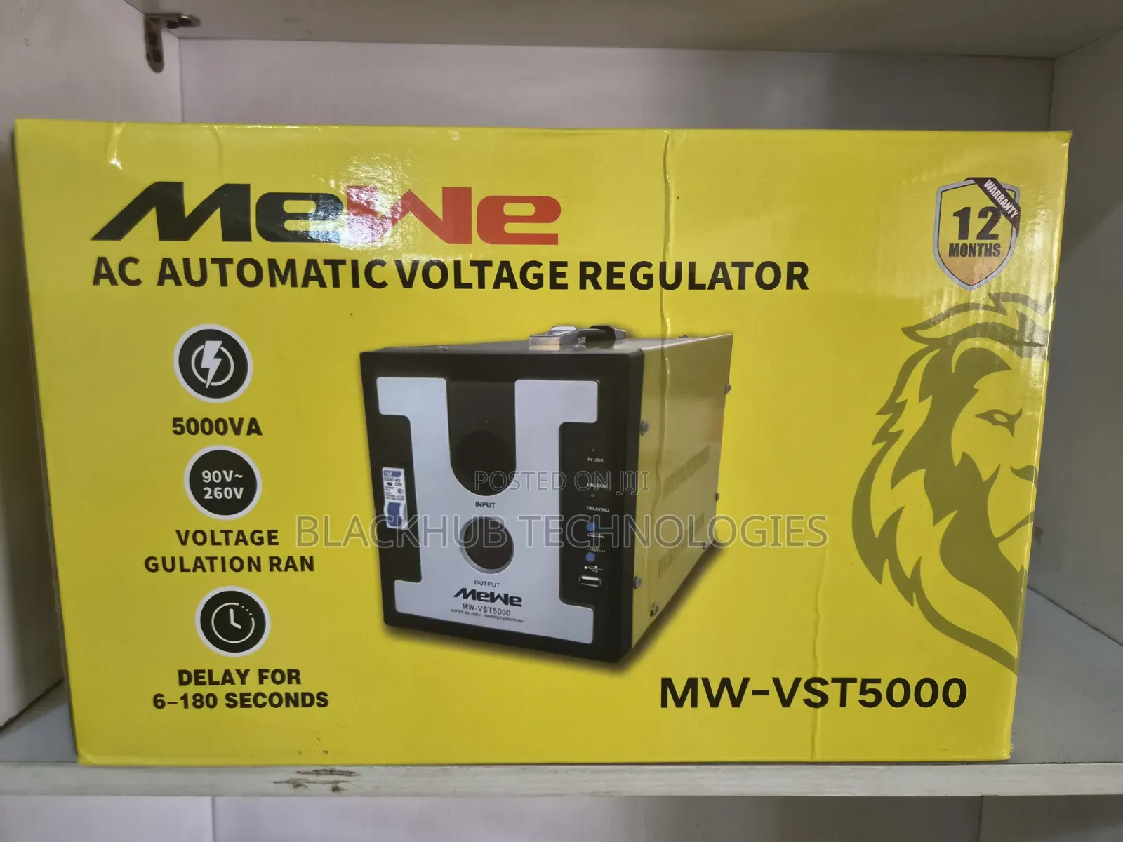 Mewe 5000W Stabilizer MW-VST5000 VOLTAGE Gulation Ran