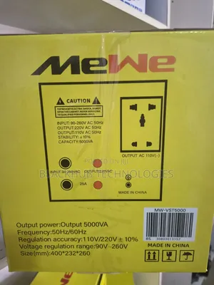 Mewe 5000W Stabilizer MW-VST5000 VOLTAGE Gulation Ran