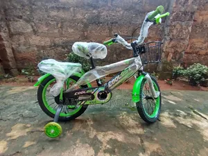 Coolest Size 16 Kids Bicycle in Green Outline