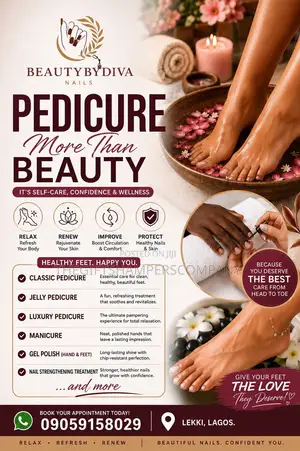 Pedicure and Manicure Services in Lekki/Ajah.