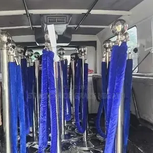 Two Poles+one Rope Crowd Control/Queue Guide