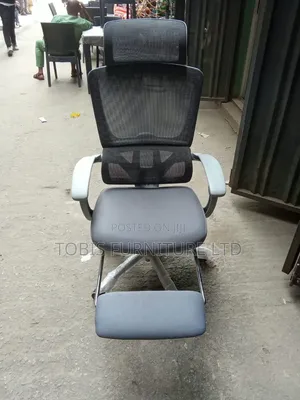 Ergonomic Mesh Office Chair With Headrest Footrest