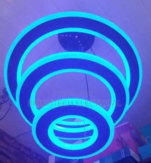 Original Three Ring Chandelier Lights With Warmwhite+white+blue
