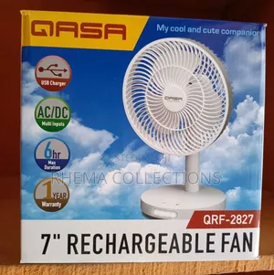7 Inches Qasa Rechargeable Fan