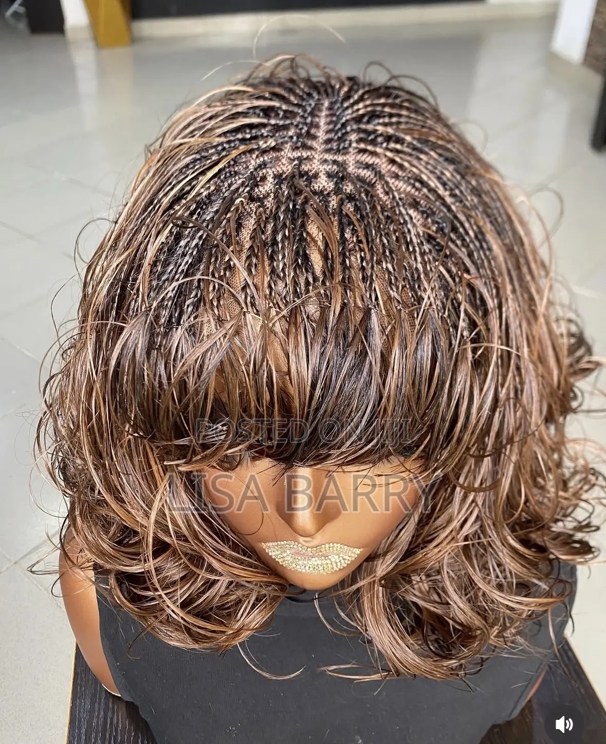 French Curls Braided Wig