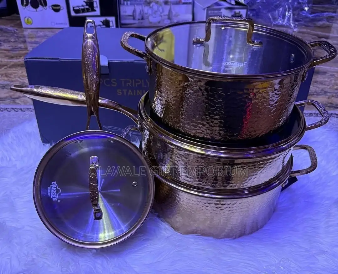 8pcs Stainless Steel Pot