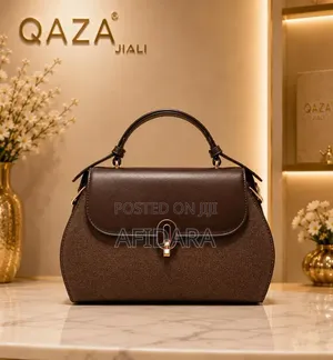 Qaza Elegant Two-Tone Handbag Perfect for Work Office Use