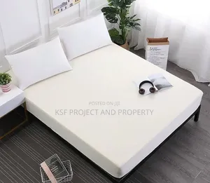 White Waterproof Mattress Protector Zipper