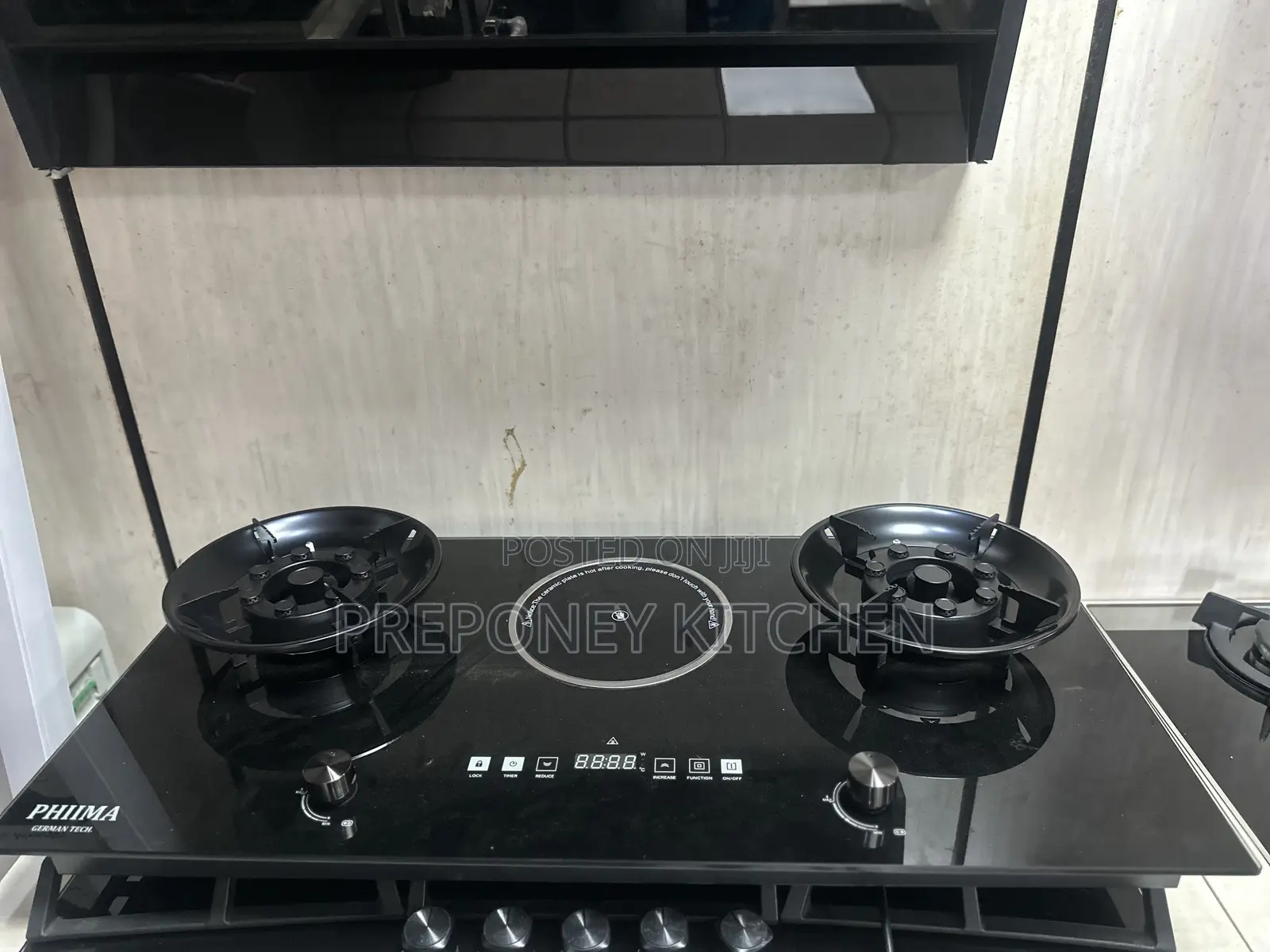 Phiima Flip Up 2 Burner 1 Ceramic Hub