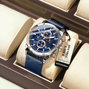 Poedagar 3D Multifunctional Dial Leather Strap