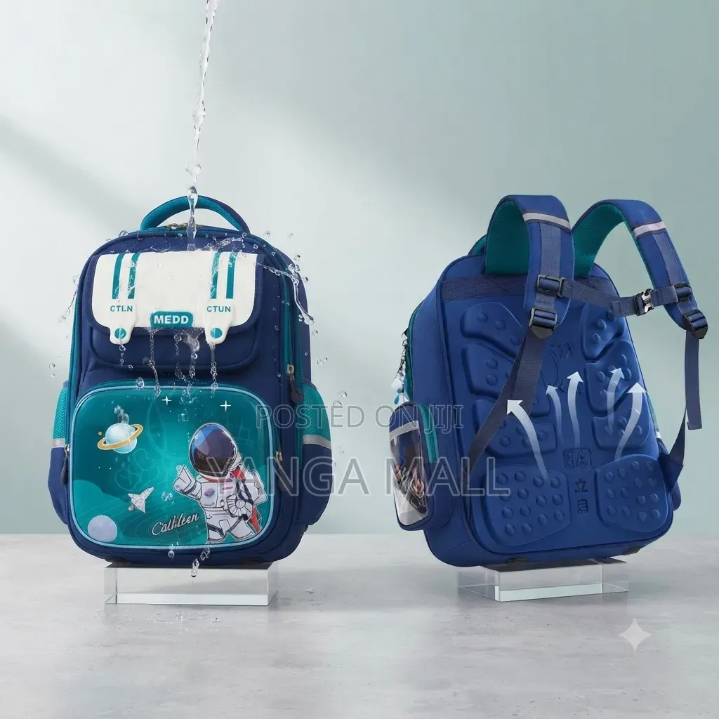 Waterproof Orthopaedic Multi-Compartment Kids School Bag for Primary