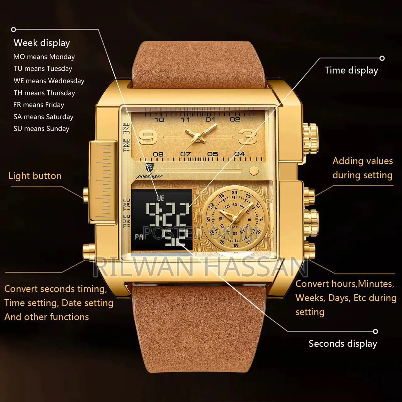 Poedagar Nano Level Anti Frog Leather