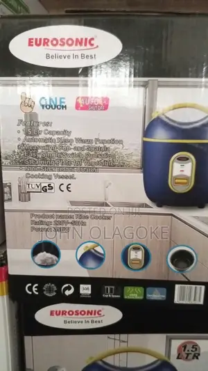 Es-6 
Eurosonic 1.5L Rice Cooker