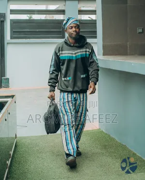 Aso Oke Hoodie, Cap Pant
