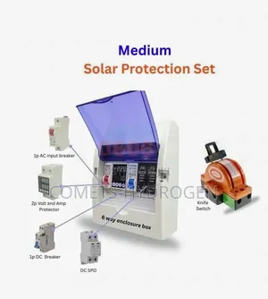 Complete Medium Solar Protection Set Panel Box With Knife Switch Combo