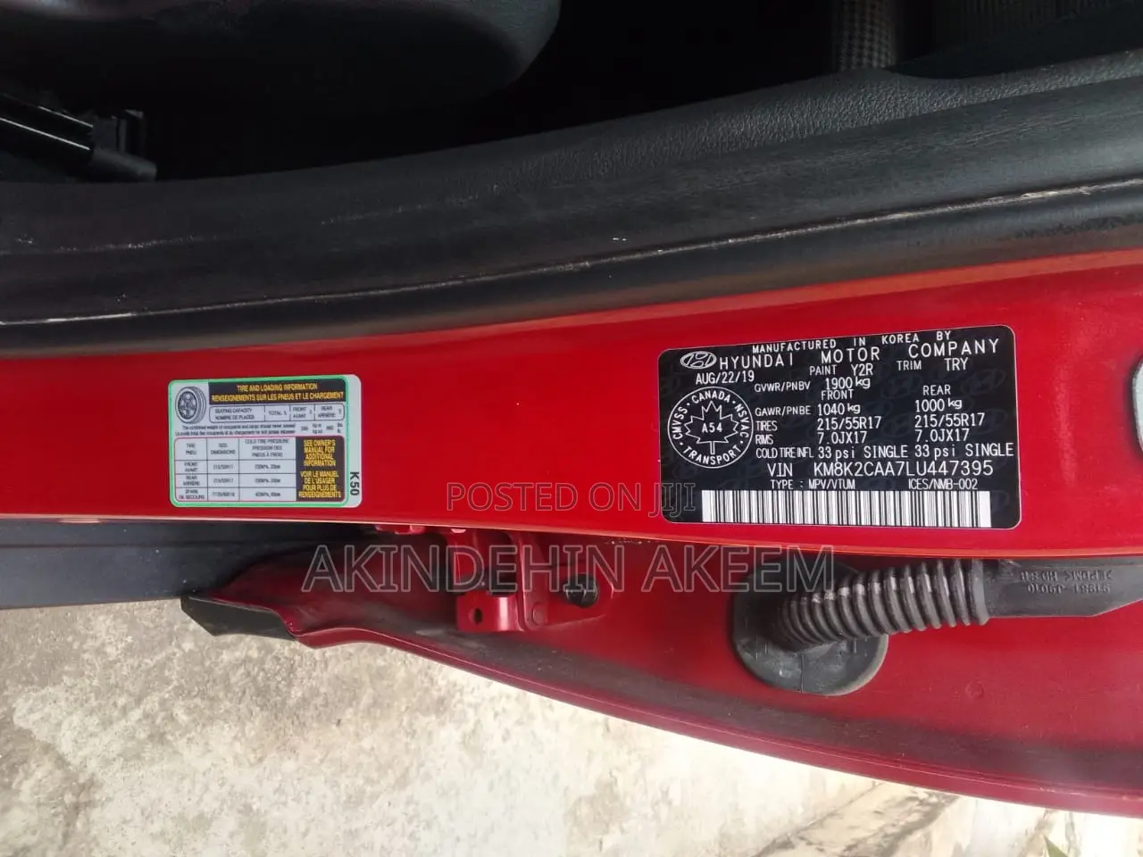 Hyundai Kona 2020 Red