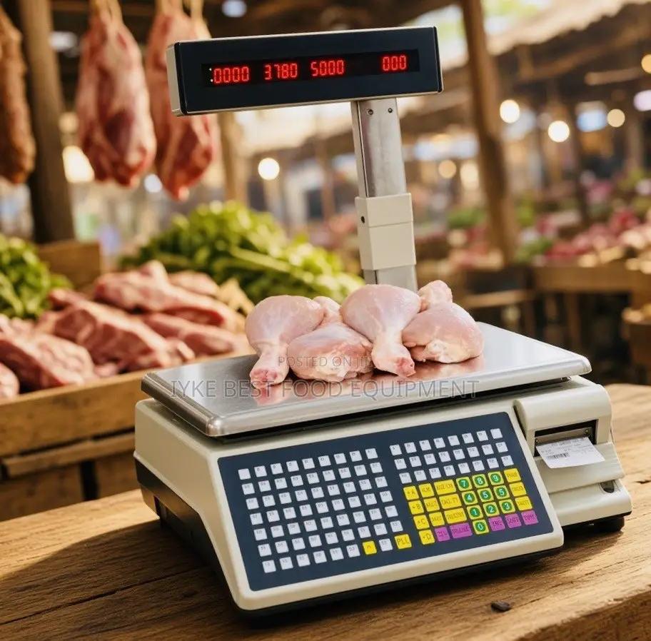 Electric Computing Scale With Printer