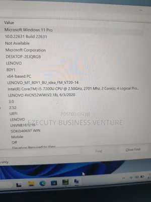 Laptop Lenovo V720 8GB Intel Core i5 SSD 256GB