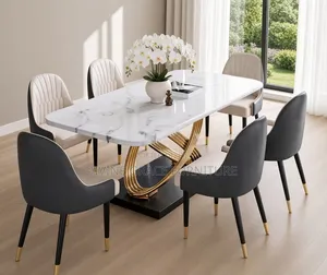 Contemporary Dining Table and Chair Set