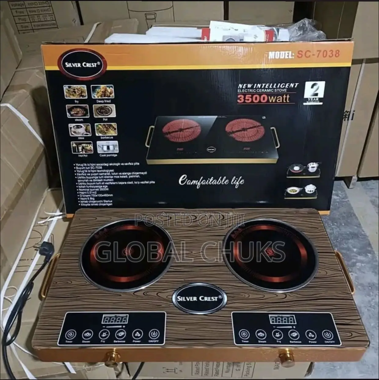 Silver Crest Double Burner Cooker