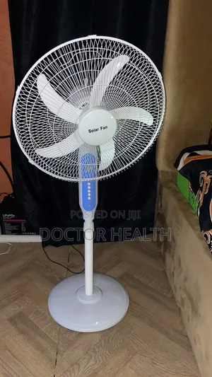 16-Inch 25W Solar Rechargeable Standing Fan – 2 Months Used
