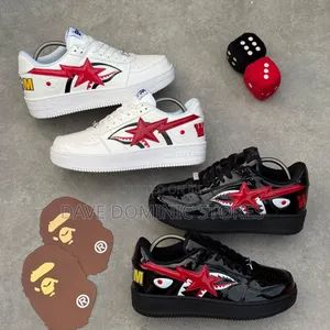 Original Bathing Ape Sta Low Shark Sneakers Available