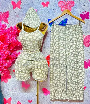 4-in-1 Women's Nightwear Set - Cami Top + Shorts + Trouser + Bonnet