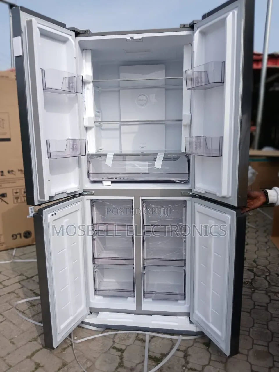 REF 41FPLAMGCF 4 Doors REF, Silver , 434L ,LED Lamp Display Board